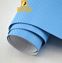 3DTQ-Bl, High Flexible 1.52m*30m with Air Channel Bubble Free 3D Carbon Fiber Vinyl