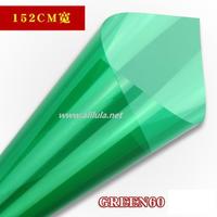 Colored Building window Tint in Green Color, Item:Green60