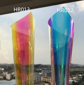 Iridescent Glass-looking Dichroic Pet Rainbow Film/iridescent Plastic Film/pet Rainbow Film