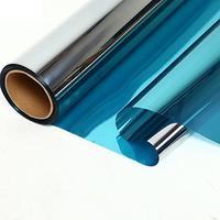 Heat rejection IR cut blue&silver reflective self adhesive 1.52*30m PET material building glass tint film