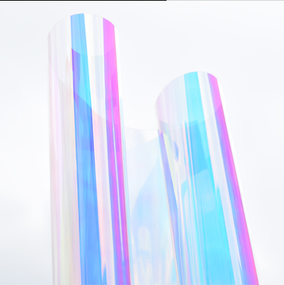 Iridescent Glass-looking Dichroic Pet Rainbow Film/iridescent Plastic Film/pet Rainbow Film